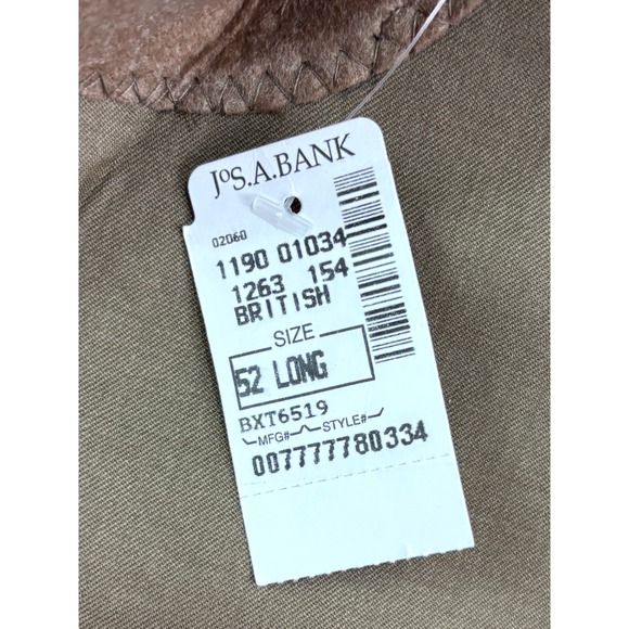 NEW Jos A Bank 52L blazer jacket‎ sport suit coat british khaki travelers wool - Picture 6 of 12